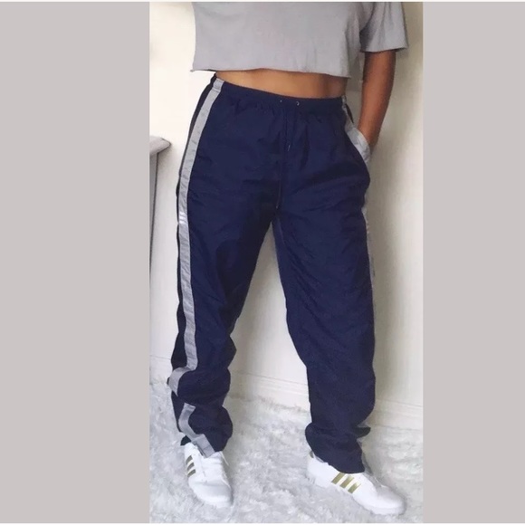adidas wind pants blue